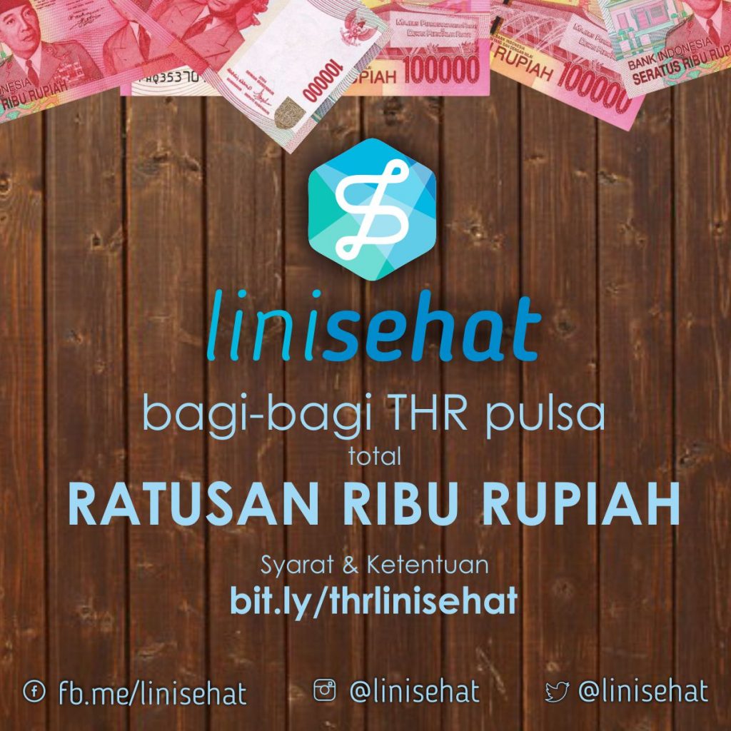 linisehat bagi-bagi THR pulsa ratusan ribu rupiah