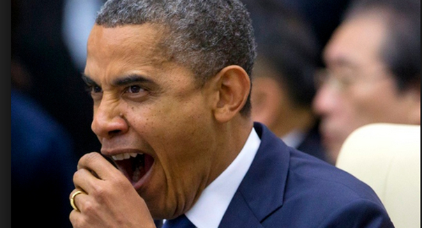 yawning