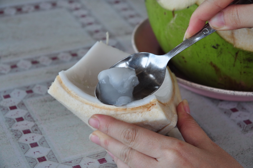 Daging buah kelapa muda