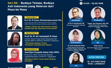 PERGIZI PANGAN Webinar Seri 86 : Budaya Tempe, Budaya Asli Indonesia yang Relevan dari Masa ke Masa