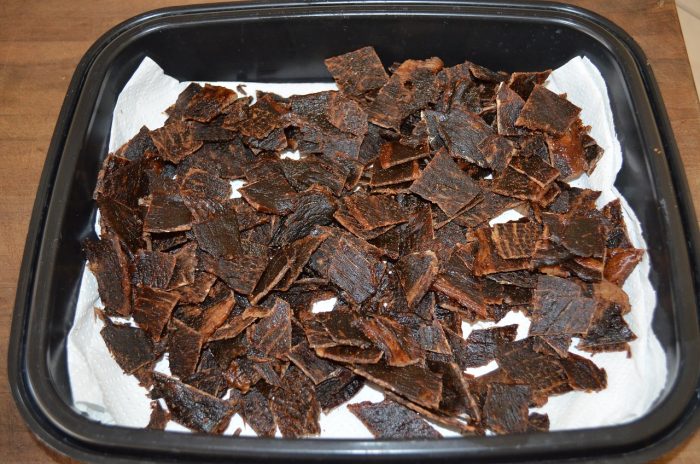 dendeng daging diketringkan