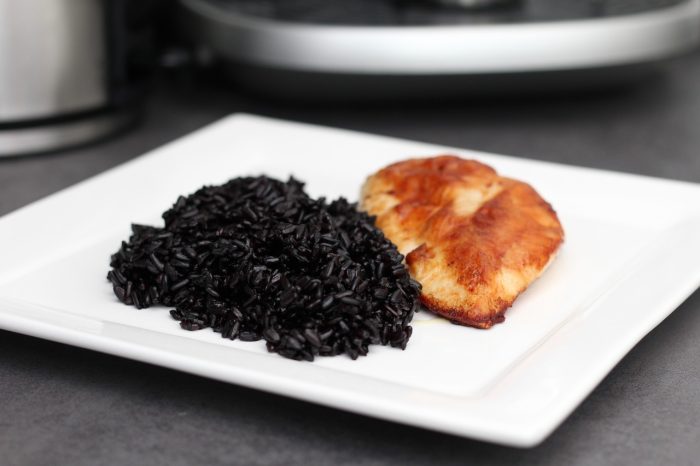 menu sarapan beras hitam