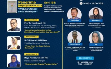 Asupan Makanan yang Menyehatkan Selama Ramadhan dan Regulasi Pangan Olahan Indonesia